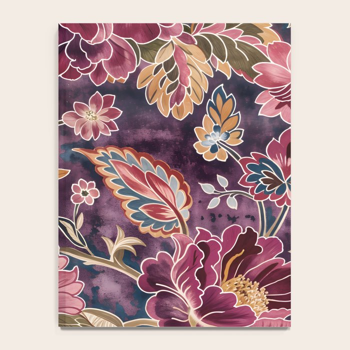 Exotic Plum Bohemian Floral Notebook Gallery Image 4