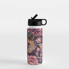 Exotic Plum Bohemian Floral Water Bottle Gallery Image 1