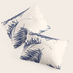 Blue Palm Leaves x Dry Brush Pillow Sham Gallery Image 3