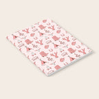 Cute Cowgirl Pattern, Cowboy Print in Blush Pink Notebook Gallery Image 2