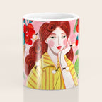 Midcentury Festive Christmas Woman Coffee Mug Gallery Image 4