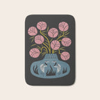 Pink Bouquet And Crane Vase Bath Mat Gallery Image 1