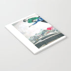 Over the Town by Marc Chagal ,marc chagall famous paintings Notebook Gallery Image 3