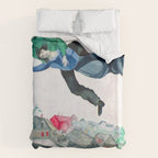 Over the Town by Marc Chagal ,marc chagall famous paintings Duvet Cover Gallery Image 6