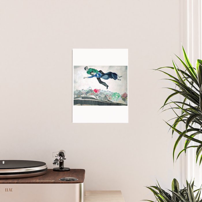 Over the Town by Marc Chagal ,marc chagall famous paintings Poster Gallery Image 2