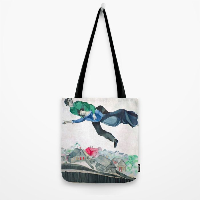 Over the Town by Marc Chagal ,marc chagall famous paintings Tote Bag Gallery Image 2