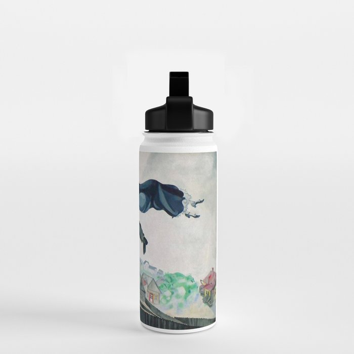 Over the Town by Marc Chagal ,marc chagall famous paintings Water Bottle Gallery Image 2
