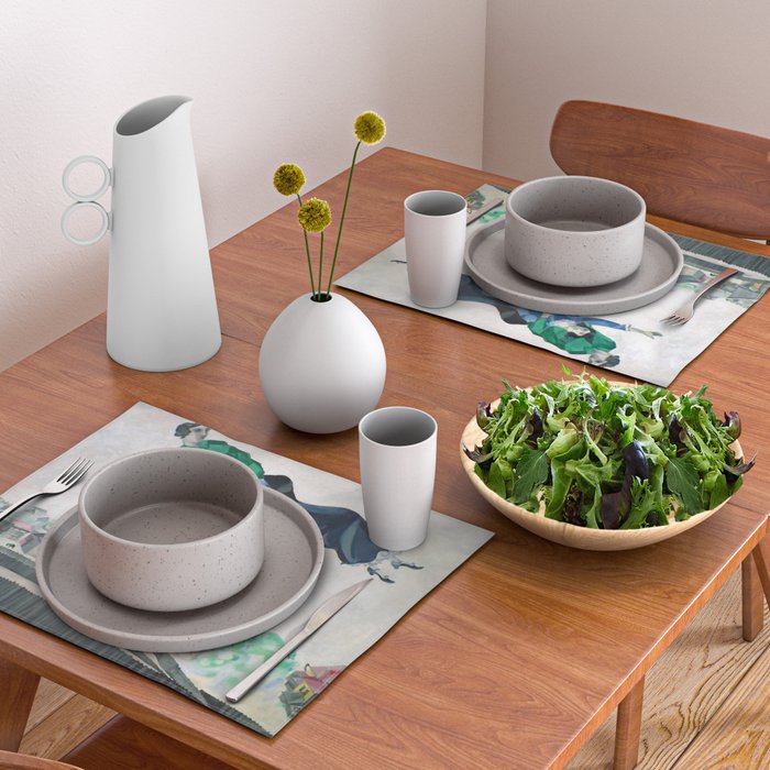 Over the Town by Marc Chagal ,marc chagall famous paintings Placemat Gallery Image 2