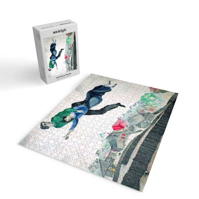 Over the Town by Marc Chagal ,marc chagall famous paintings Jigsaw Puzzle Gallery Image 2