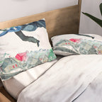 Over the Town by Marc Chagal ,marc chagall famous paintings Pillow Sham Gallery Image 2