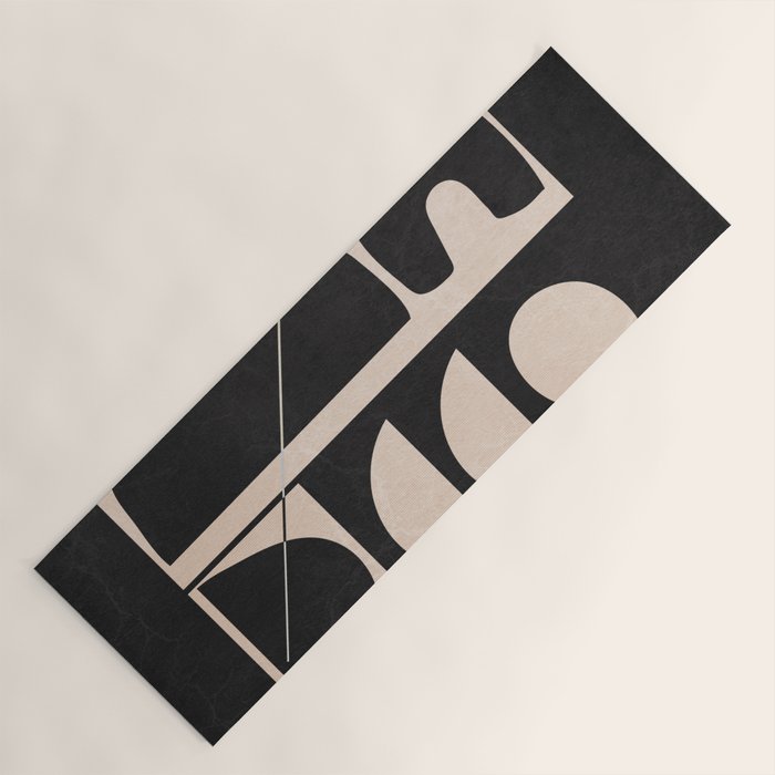 Modern Abstract Minimal Shapes 63 Yoga Mat Gallery Image 1