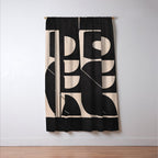Modern Abstract Minimal Shapes 63 Window Curtain Gallery Image 3