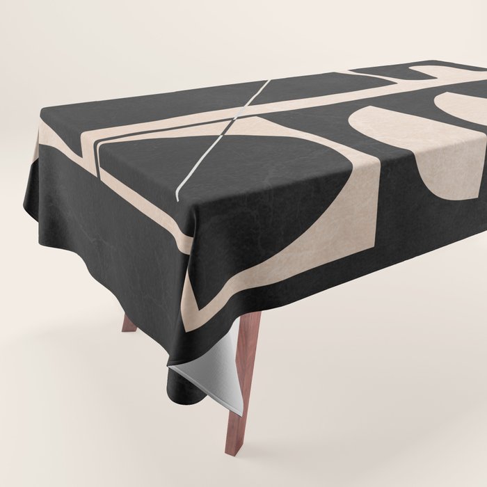 Modern Abstract Minimal Shapes 63 Tablecloth Gallery Image 1
