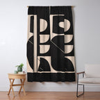 Modern Abstract Minimal Shapes 63 Window Curtain Gallery Image 5