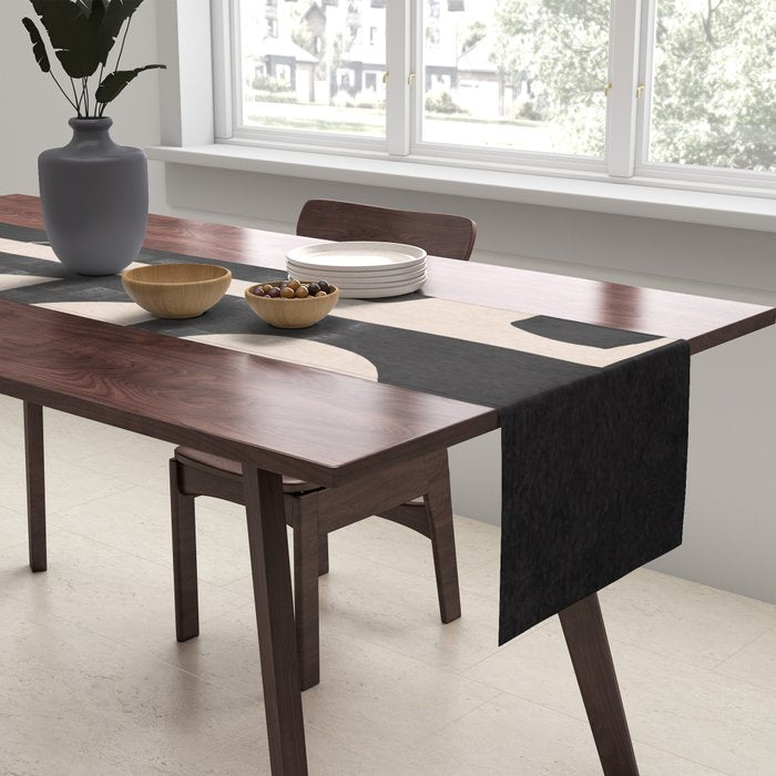 Modern Abstract Minimal Shapes 63 Table Runner Gallery Image 2