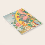 Green Tara On Lotus Throne - Buddhist Thangka Notebook Gallery Image 3