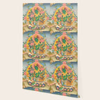Green Tara On Lotus Throne - Buddhist Thangka Wallpaper Gallery Image 2