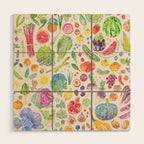 Seasonal Harvests - Neutral Wood Wall Art Gallery Image 1