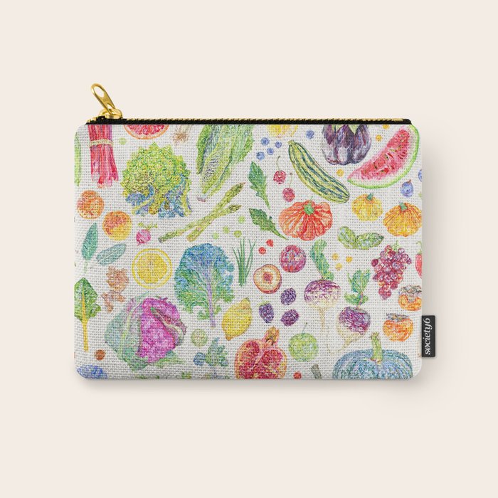 Seasonal Harvests - Neutral Carry All Pouch Gallery Image 1