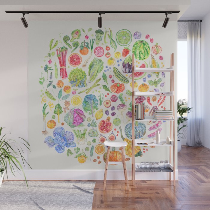 Seasonal Harvests - Neutral Wall Mural Gallery Image 1