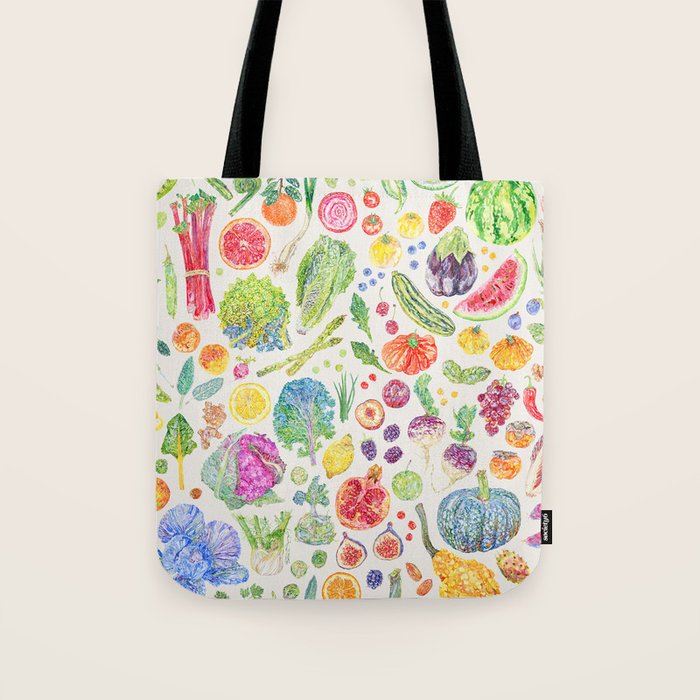 Seasonal Harvests - Neutral Tote Bag Gallery Image 1