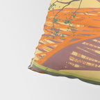 Mid Century Colorful Travel Posters Forth Bridge British Railways Pillow Sham Gallery Image 4