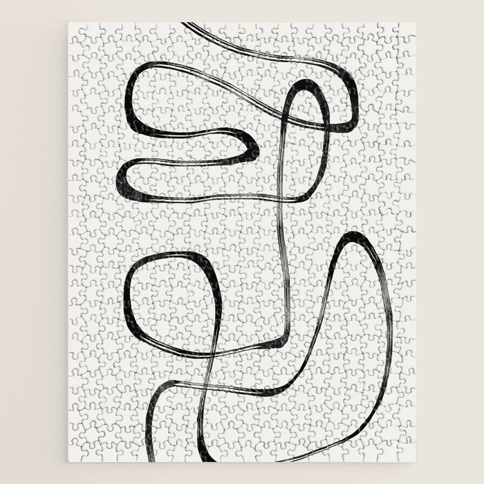 Minimalist One Line Modern Jigsaw Puzzle Gallery Image 1