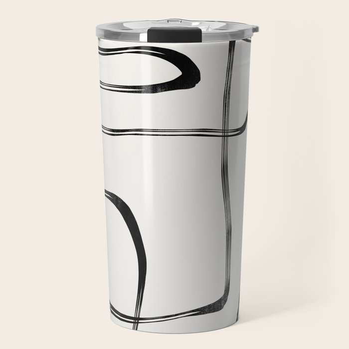 Minimalist One Line Modern Travel Mug Gallery Image 1