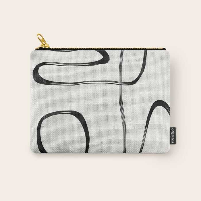 Minimalist One Line Modern Carry All Pouch Gallery Image 1