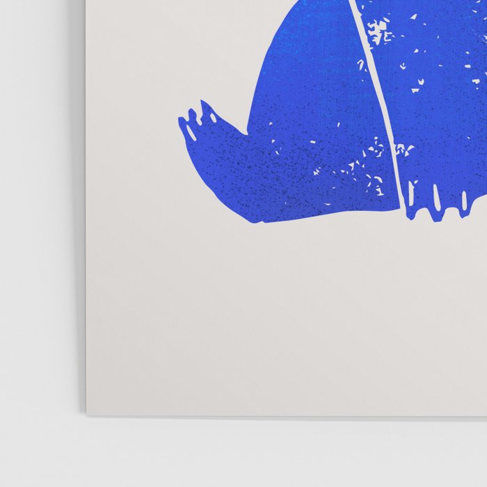 Blue Christmas Bear Poster Gallery Image 3