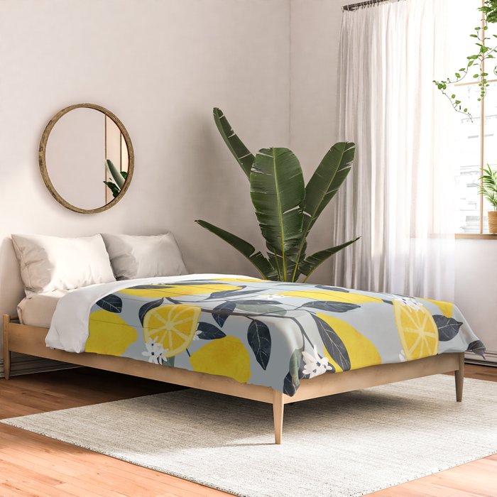 Fruit market retro Mallorca inspiration Comforter Gallery Image 2