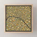 PARIS MAP Mini Art Print Gallery Image 1