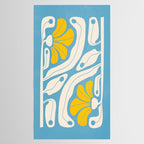 Iceberg & Golden Poppy: Les Fleurs | Flower Market Color Series 03 Tablecloth Gallery Image 2