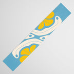 Iceberg & Golden Poppy: Les Fleurs | Flower Market Color Series 03 Table Runner Gallery Image 3