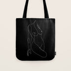 Single Nude Night Tote Bag Gallery Image 1