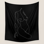 Single Nude Night Wall Tapestry Gallery Image 4