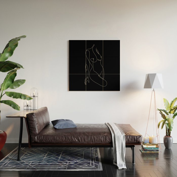 Single Nude Night Wood Wall Art Gallery Image 2