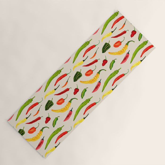 Hot Stuff Peppers Yoga Mat Gallery Image 1
