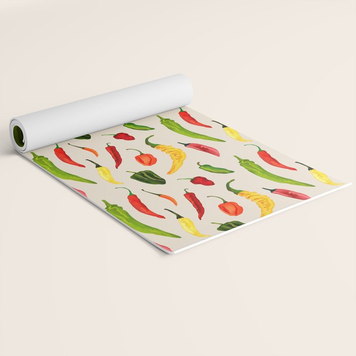 Hot Stuff Peppers Yoga Mat Gallery Image 2