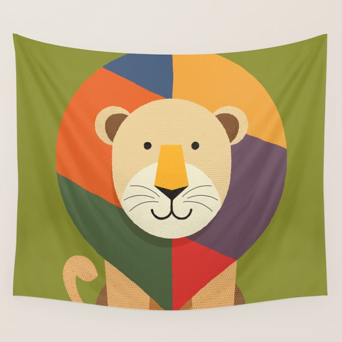 Lion Wall Tapestry Gallery Image 4