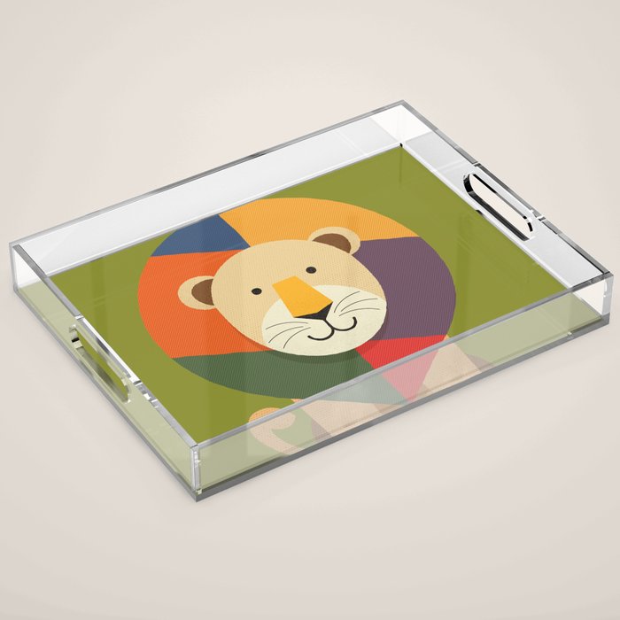 Lion Acrylic Tray Gallery Image 1