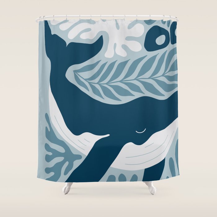 Whale Kingdom Shower Curtain Gallery Image 1