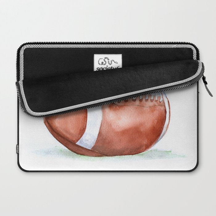 Football Watercolor Laptop Sleeve Gallery Image 2