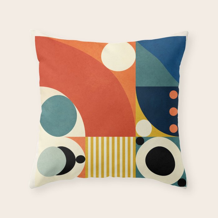 Roud Flow No 3 Throw Pillow Gallery Image 1
