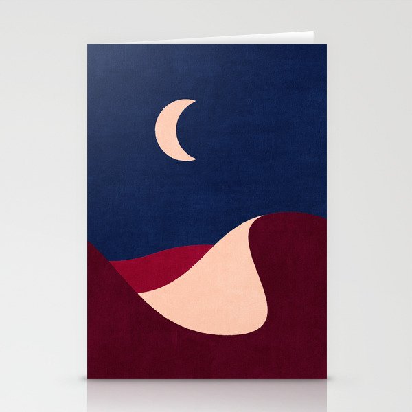 LANDSHAPES - Desert - night Stationery Card Gallery Image 1