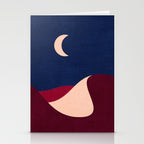 LANDSHAPES - Desert - night Stationery Card Gallery Image 2