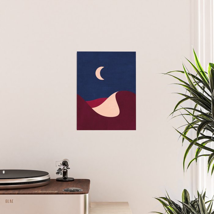LANDSHAPES - Desert - night Poster Gallery Image 2