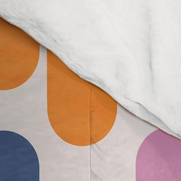 Retro Shapes Geometry Pattern Comforter Gallery Image 4