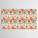Retro christmas ornaments pattern Tablecloth Gallery Image 2