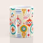 Retro christmas ornaments pattern Coffee Mug Gallery Image 4